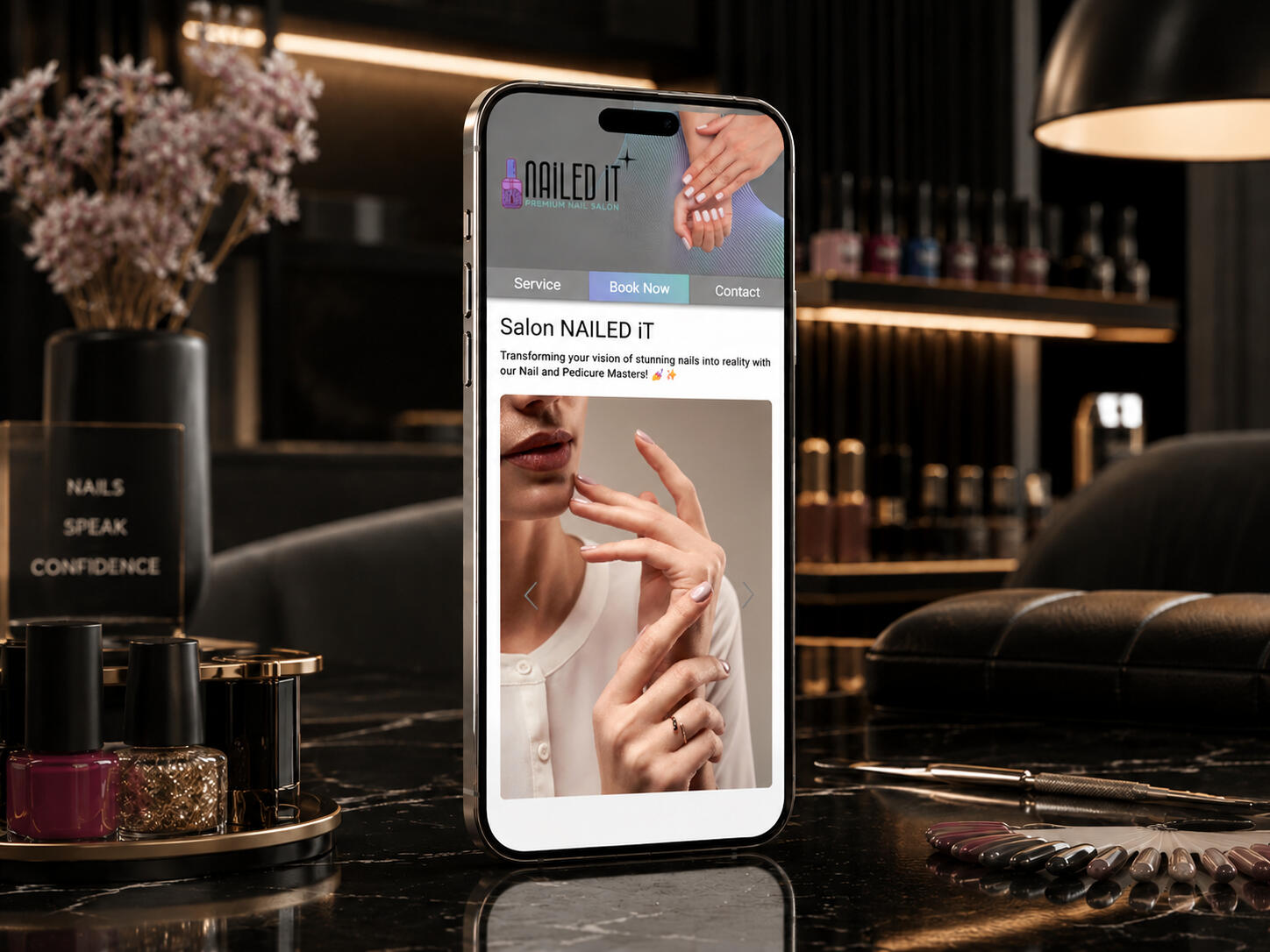 Nail salon carrd template Carrd templates Nails