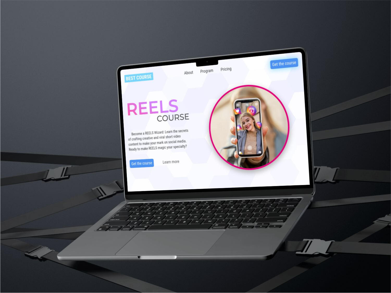Course carrd template Carrd templates online course