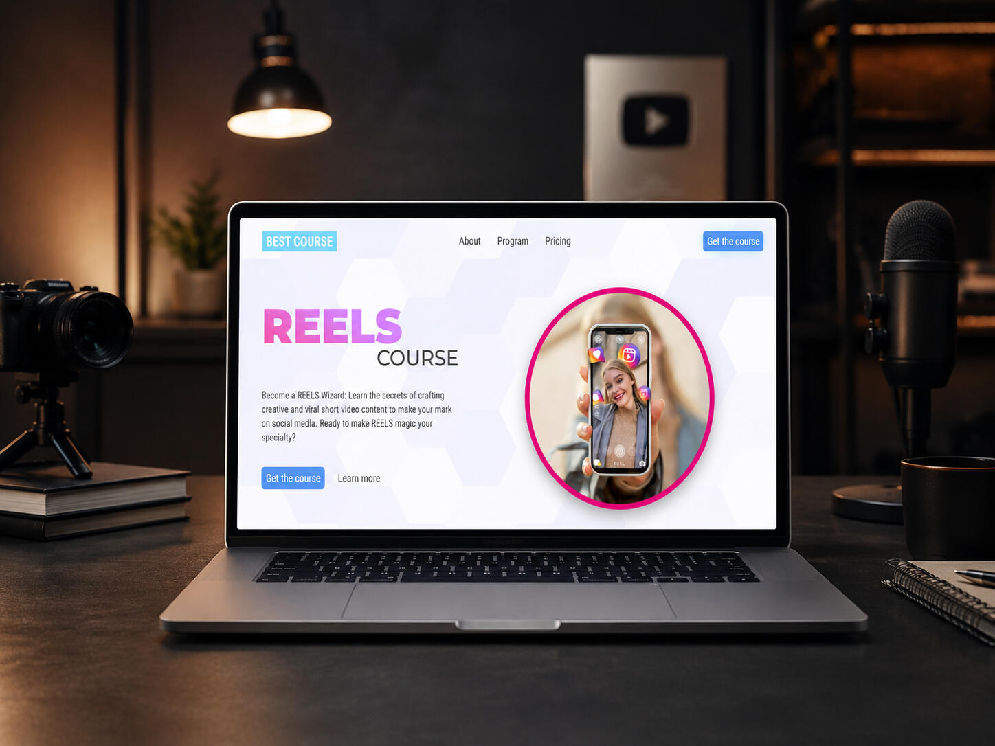 Course carrd template Carrd templates online course