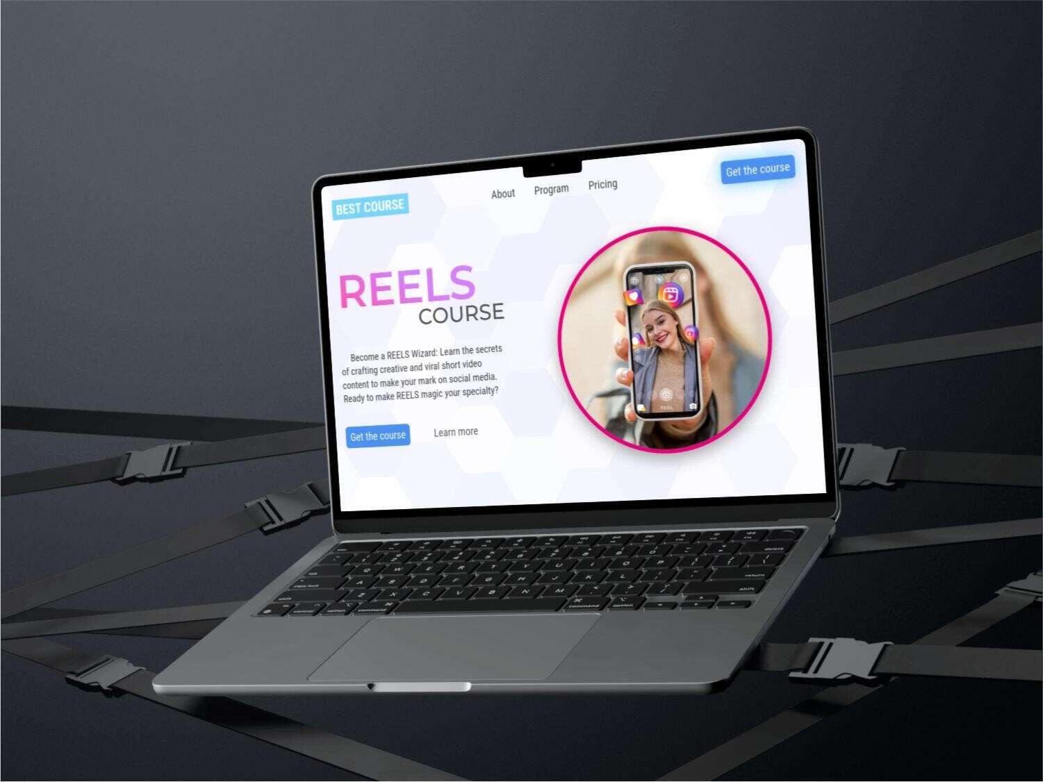 Course carrd template Carrd templates online course