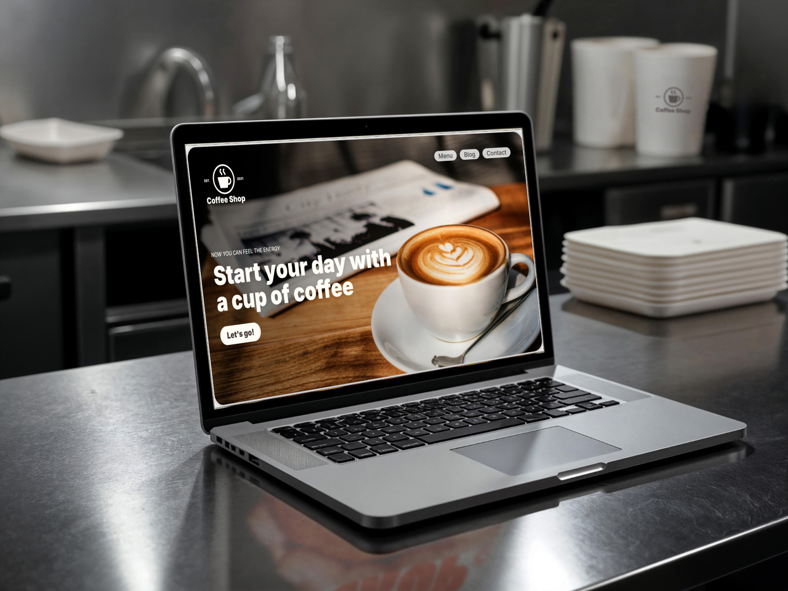 Coffee Shop carrd template Website template coffee shop