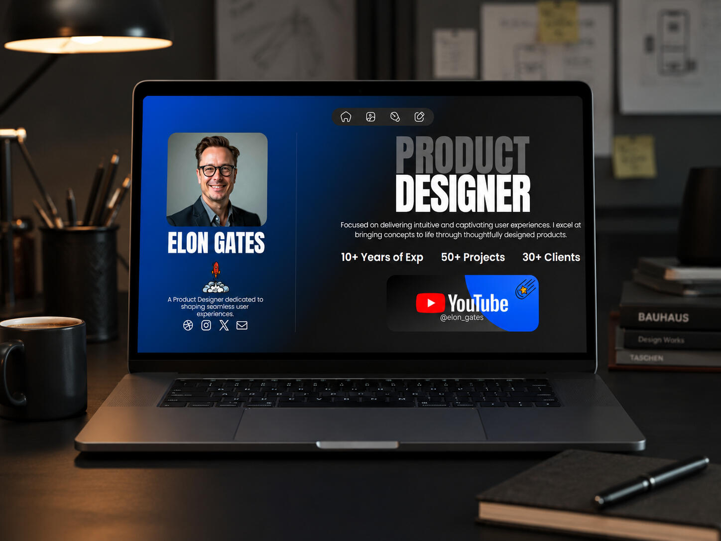 Designer Carrd Template Carrd template portfolio
