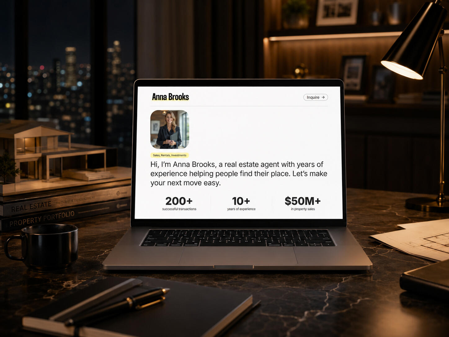 Carrd Template - Real Estate Agent Carrd template real estate agent