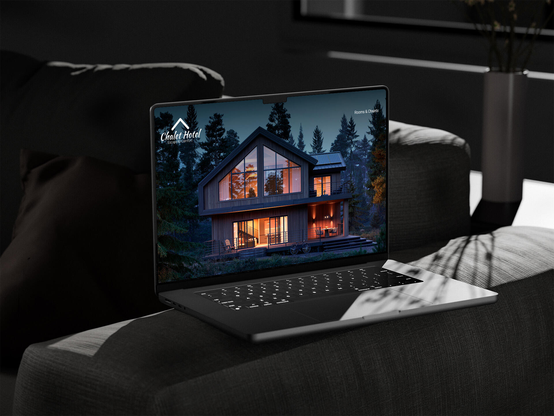Premium Carrd Template — Chalet Hotel Carrd template for hotel