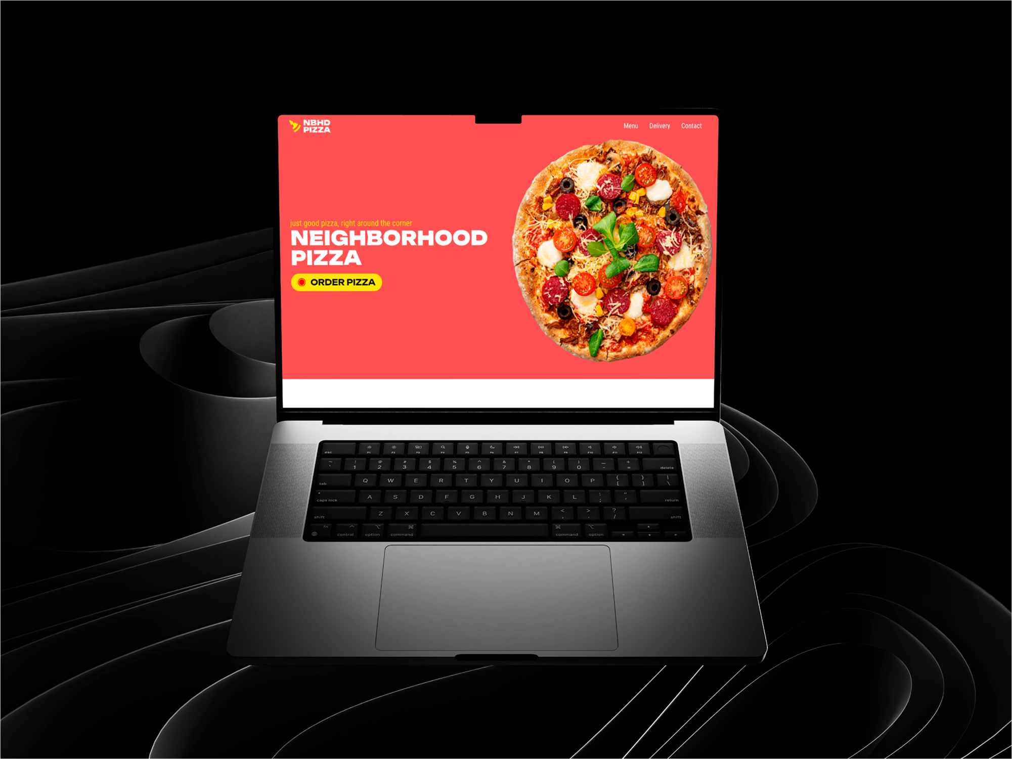 Carrd template pizzeria