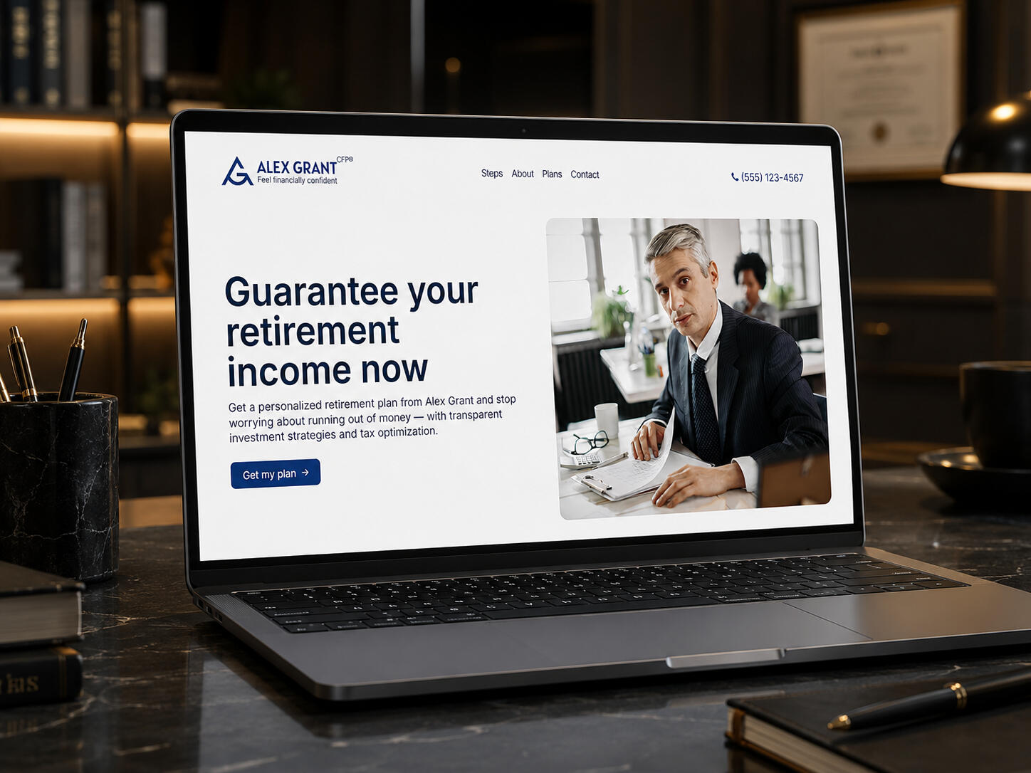 Carrd template for Advisor