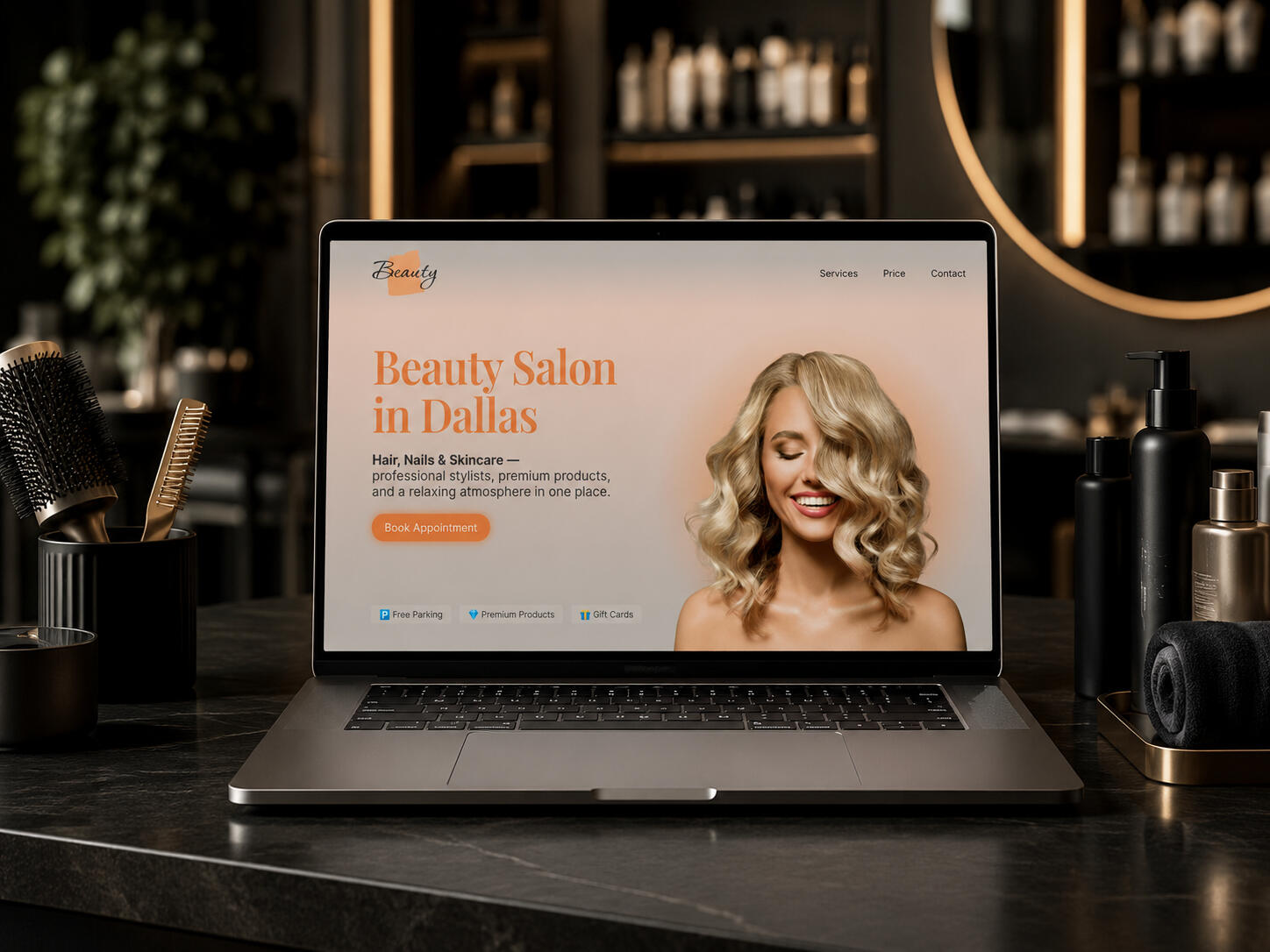 Beauty Salon Website Template Beauty Salon Carrd Template
