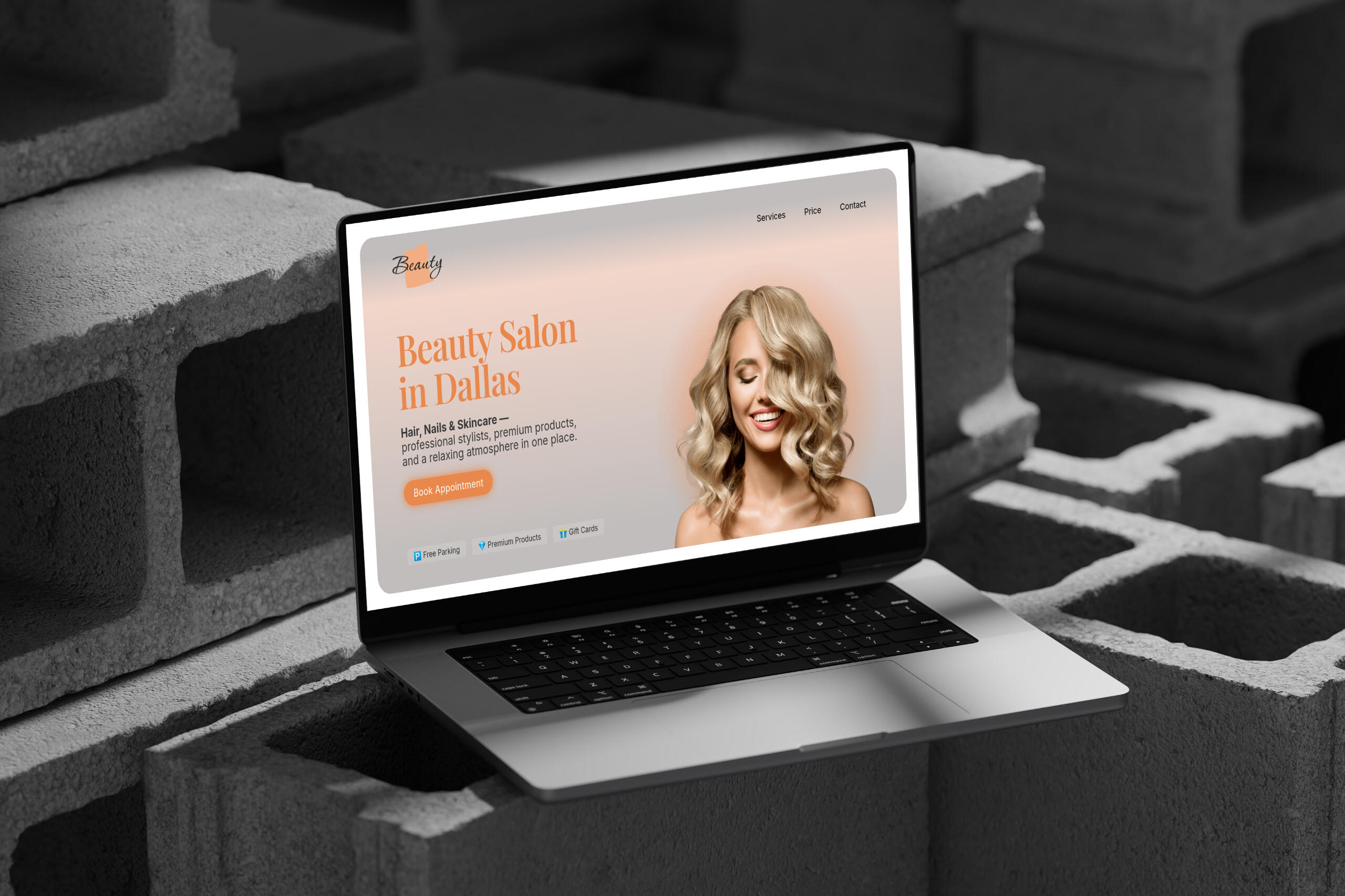 Beauty Salon Website Template Beauty Salon Carrd Template