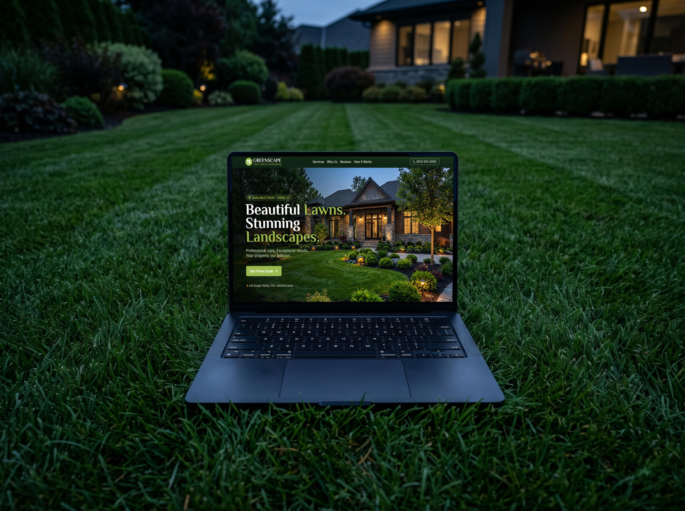 Lawn Care & Landscaping Carrd Template