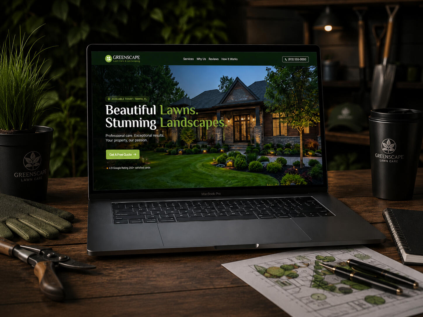 Lawn Care & Landscaping Carrd Template Lawn Care & Landscaping Carrd Template