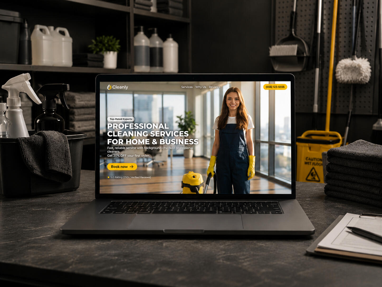 Cleaning Service — Website Template Cleaning Service Carrd Template